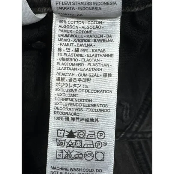 Levi's Women's Ribcage Straight Ankle Gray Denim Jeans - 27x27 (27x26.5) *READ* - Picture 7 of 9